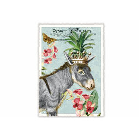 Carte postale Âne - Acte tre