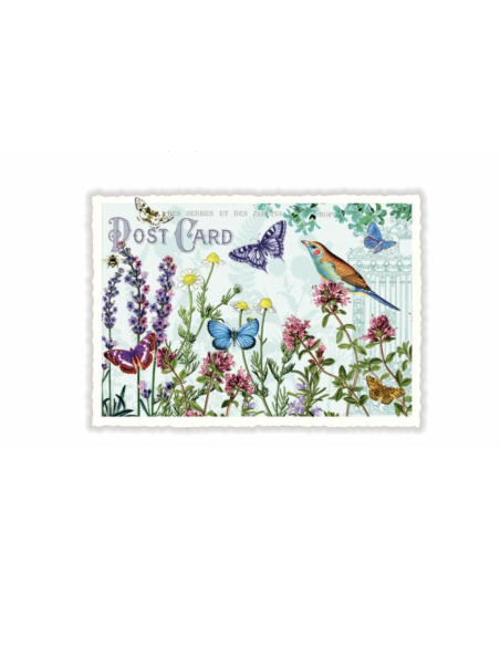 Carte postale Fleurs - Acte tre