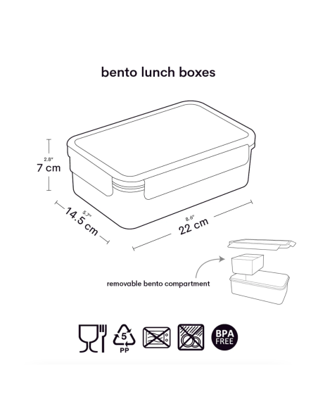 Lunchbox Jaune Animal Friends - A Little Lovely Company