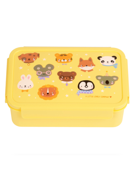Lunchbox Jaune Animal Friends - A Little Lovely Company
