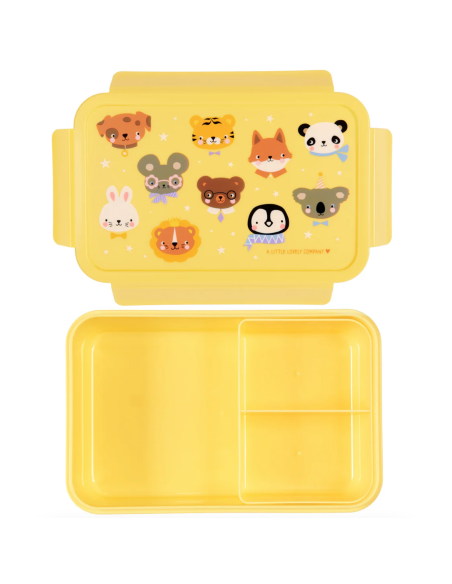 Lunchbox Jaune Animal Friends - A Little Lovely Company