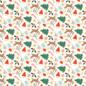 Papier cadeau Noël vintage - Party Deco 2