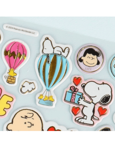 Grande planche d'autocollants Snoopy