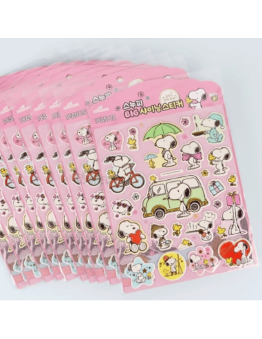 Grande planche d'autocollants Snoopy