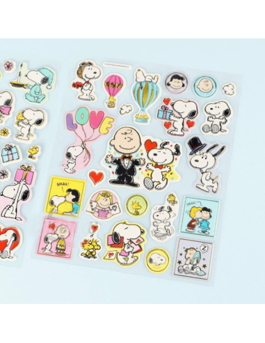 Grande planche d'autocollants Snoopy