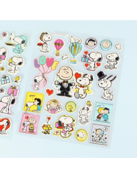 Grande planche d'autocollants Snoopy