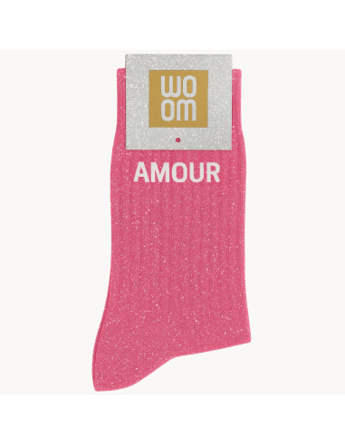 Chaussettes à paillettes Amour