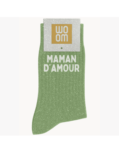 Chaussettes à paillettes Maman d'amour