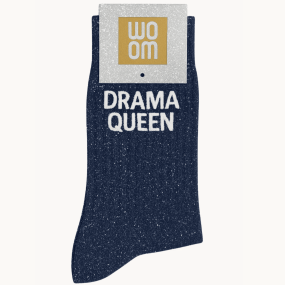 Chaussettes à paillettes Drama Queen Bleu Marine