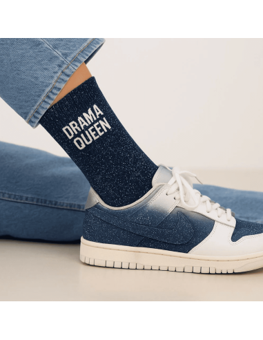 Chaussettes à paillettes Drama Queen Bleu Marine
