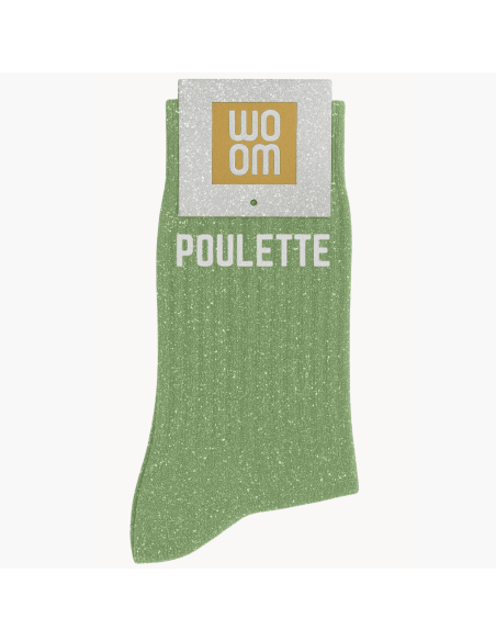 Chaussettes à paillettes Poulette