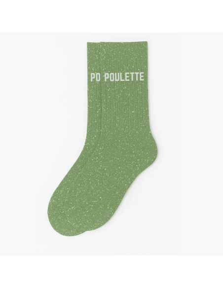 Chaussettes à paillettes Poulette