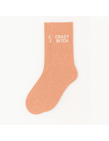Chaussettes à paillettes Crazy Bitch