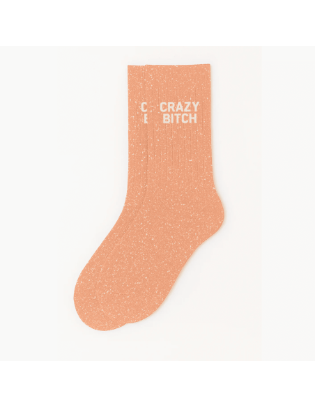 Chaussettes à paillettes Crazy Bitch