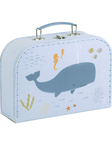 Valise en carton Océan  - A Little Lovely Company