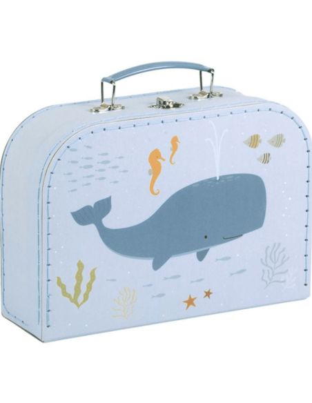 Valise en carton Océan  - A Little Lovely Company