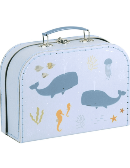 Valise en carton Océan  - A Little Lovely Company