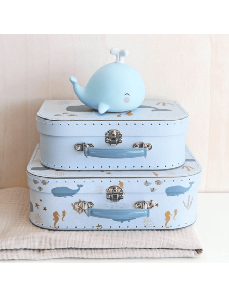 Valise en carton Océan  - A Little Lovely Company
