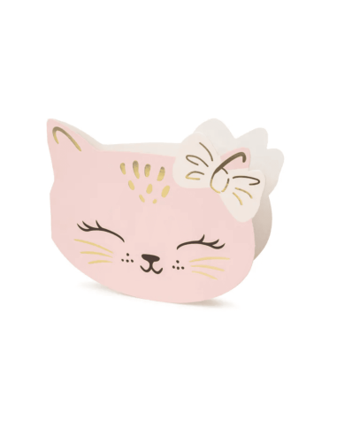 Set de 6 invitations Chat - Party Deco