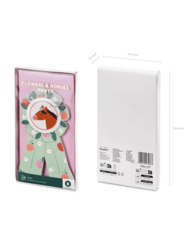 Set de 6 invitations Cheval - Party Deco