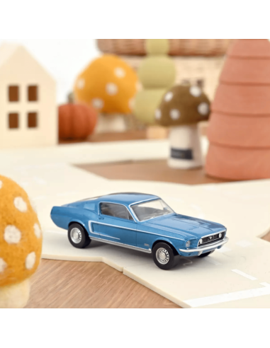 Ford Mustang GT Fastback 1968 Bleu Acapulco -...