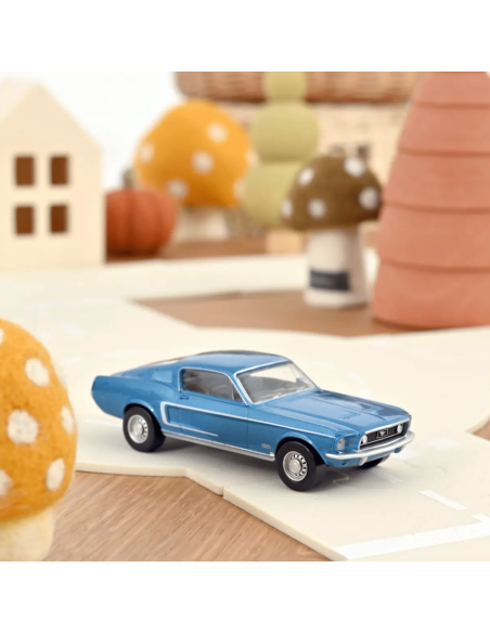 Ford Mustang GT Fastback 1968 Bleu Acapulco - Norev