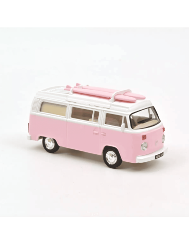 VW Combi T2b Camper Van 1973 Rose - Norev