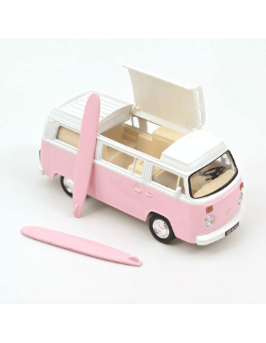 VW Combi T2b Camper Van 1973 Rose - Norev