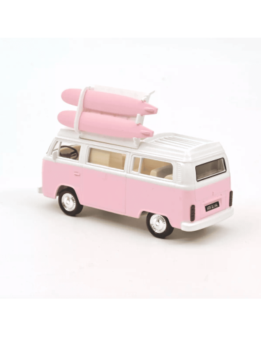 VW Combi T2b Camper Van 1973 Rose - Norev
