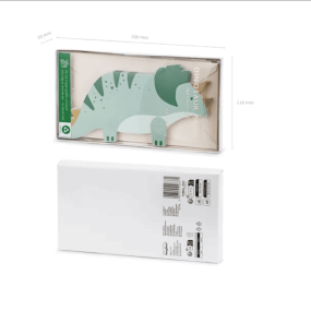 Set de 6 invitations Dinosaures - Party Deco 2