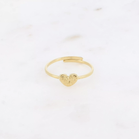 Bague coeur martelé - Bohm Paris