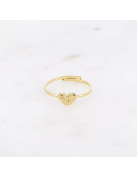 Bague coeur martelé - Bohm Paris