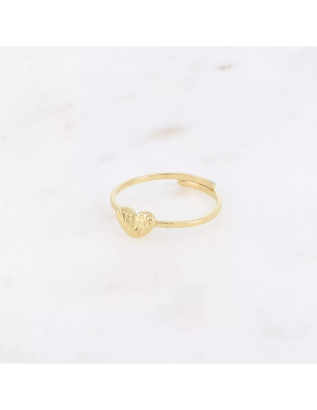 Bague coeur martelé - Bohm Paris