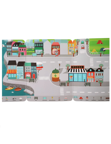 Stickers repositionnables "Animaux en ville"