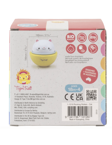 Chat 2-en-1 culbuto et à friction - Tiger Tribe