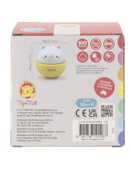 Chat 2-en-1 culbuto et à friction - Tiger Tribe