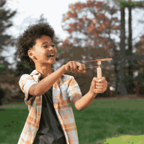 Hélice hélicoptère en bois - Huckleberry 2