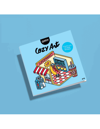Coloriage Cosy Art Super Market - OMY