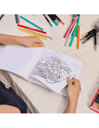 Coloriage Cosy Art Super Market - OMY