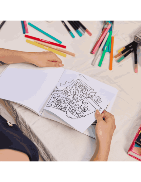 Coloriage Cosy Art Super Market - OMY
