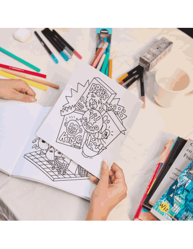 Coloriage Cosy Art Super Market - OMY