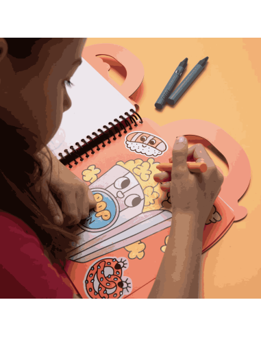 Super cahier de coloriages et stickers Yummy - Omy