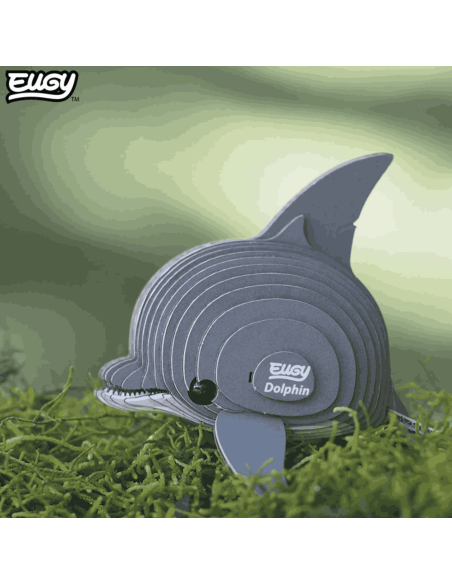 Eugy puzzle Dauphin 3D en carton