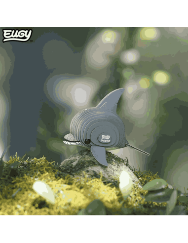 Eugy puzzle Dauphin 3D en carton