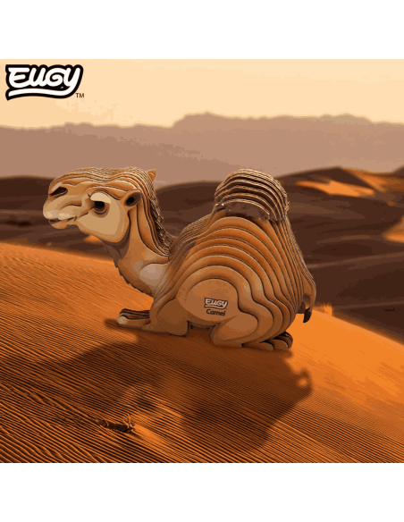 Eugy puzzle Chameau 3D en carton