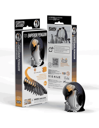 Eugy puzzle Manchot  3D en carton