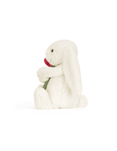 Peluche Bashful Lapin blanc et Rose (M) - Jellycat