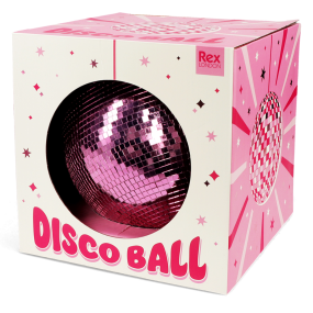 Boule disco Rose 20 cm - Rex 2