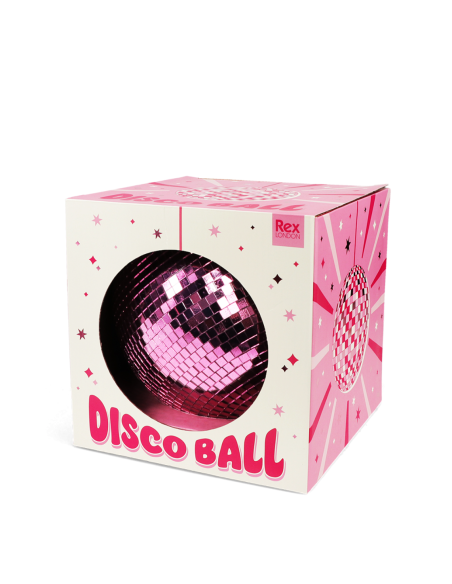 Boule disco Rose 15 cm - Rex