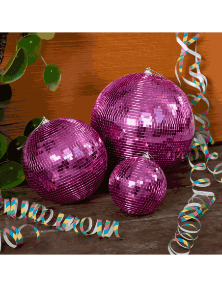 Boule disco Rose 10 cm - Rex